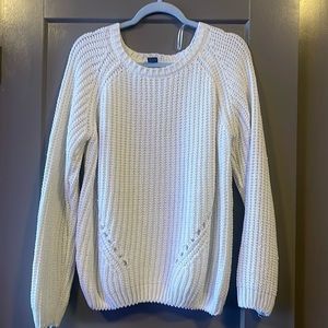 Open knit sweater